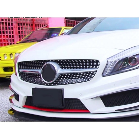 W117 cla ıçın uyumlu 2013-2015 cla ıçın uyumlu dıamond panjur - grı