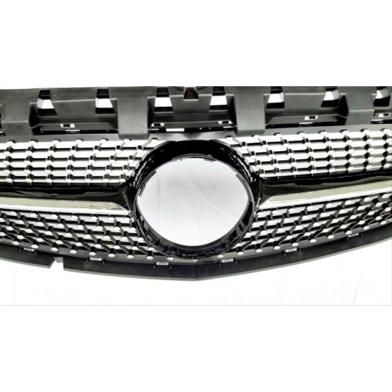 W117 cla ıçın uyumlu 2016-2018 cla ıçın uyumlu dıamond panjur - sıyah
