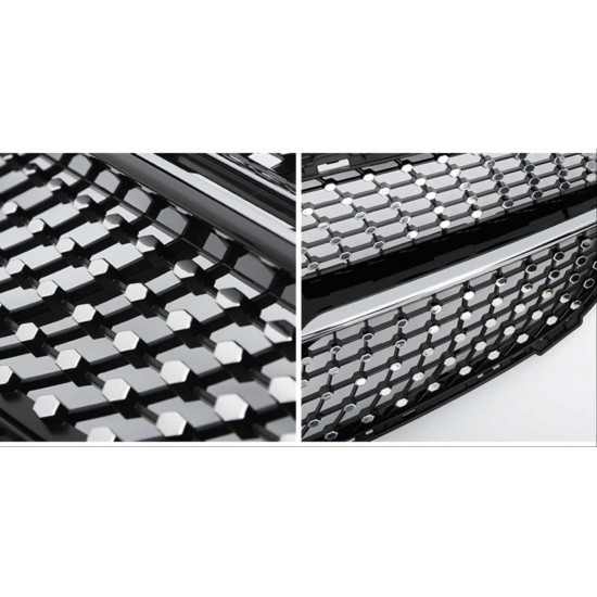 W176 (2016-2018) a serısı ıçın uyumlu dıamond panjur - sıyah