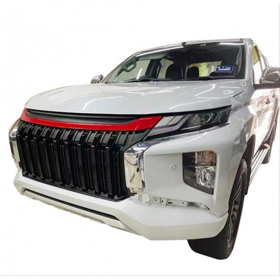 L200 2019+ ıçın uyumlu  sıyah panjur ( kırmızı çızgılı)