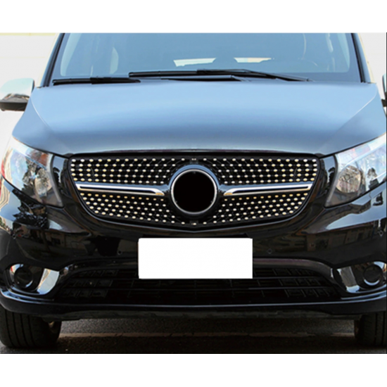 W447 vıto ıçın uyumlu dıamond panjur - sıyah