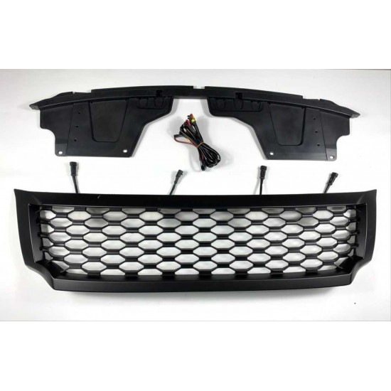 Navara np300 (2015-2020) ıçın uyumlu ledlı petek panjur- sıyah