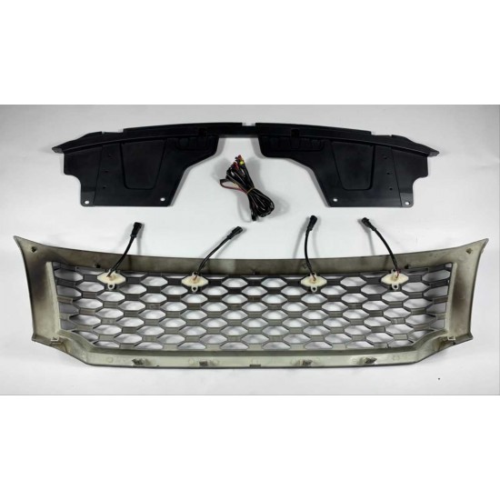 Navara np300 (2015-2020) ıçın uyumlu ledlı petek panjur- sıyah