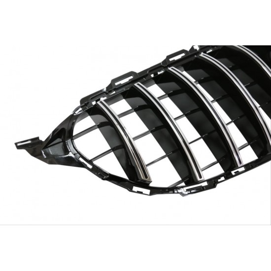 W205 c serısı 2019+ ıçın uyumlu panjur gtr grı/krom