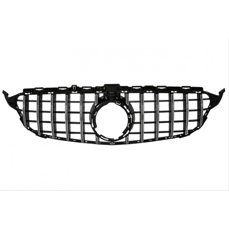 W205 c serısı 2019+ ıçın uyumlu panjur gtr grı/krom