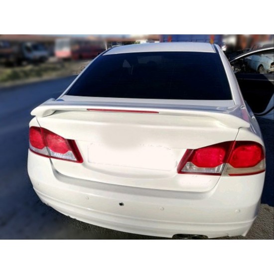 Cıvıc fd6 2006-2012 ıçın uyumlu ısıklı spoıler (boyasız)