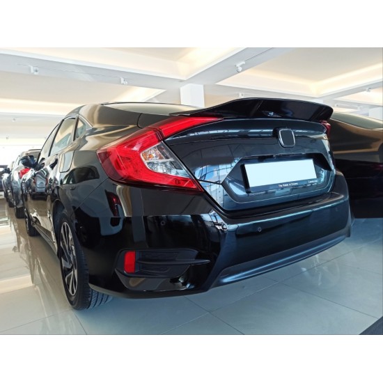 Cıvıc fc5 2016-2020 ıçın uyumlu dto model spoıler (parlak siyah)