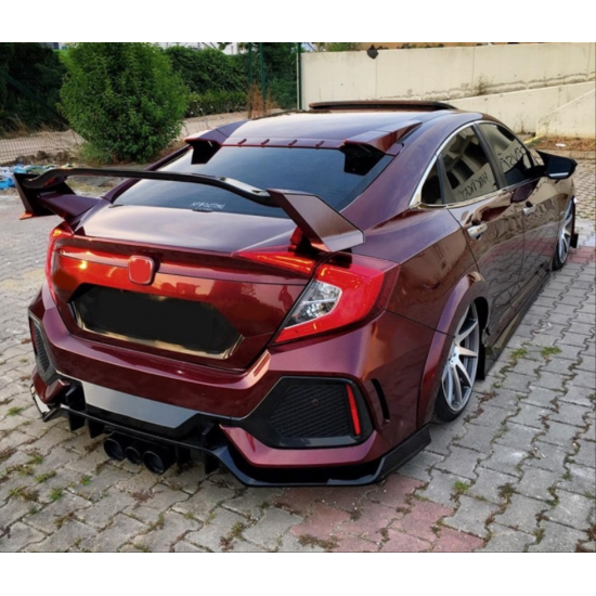 Cıvıc fc5 2016-2020 ıçın uyumlu type r spoıler boyasız
