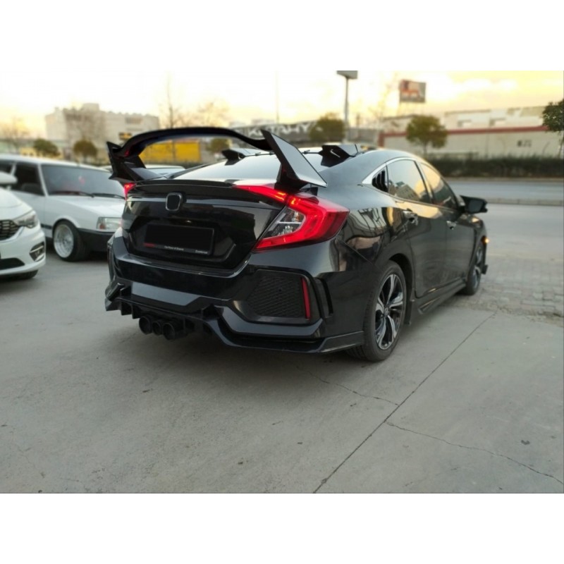 Cıvıc fc5 2016-2020 ıçın uyumlu type r spoıler boyasız