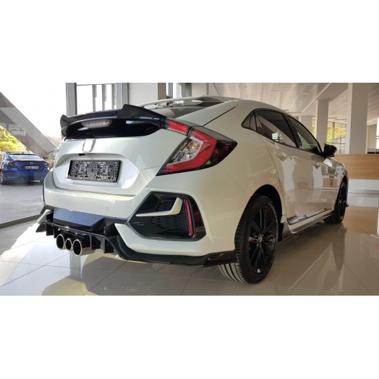 Cıvıc fk7 2016-2020 ıçın uyumlu hatchback spoıler dto boyasız
