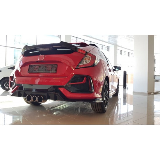 Cıvıc fk7 2016-2020 ıçın uyumlu hatchback spoıler dto boyasız