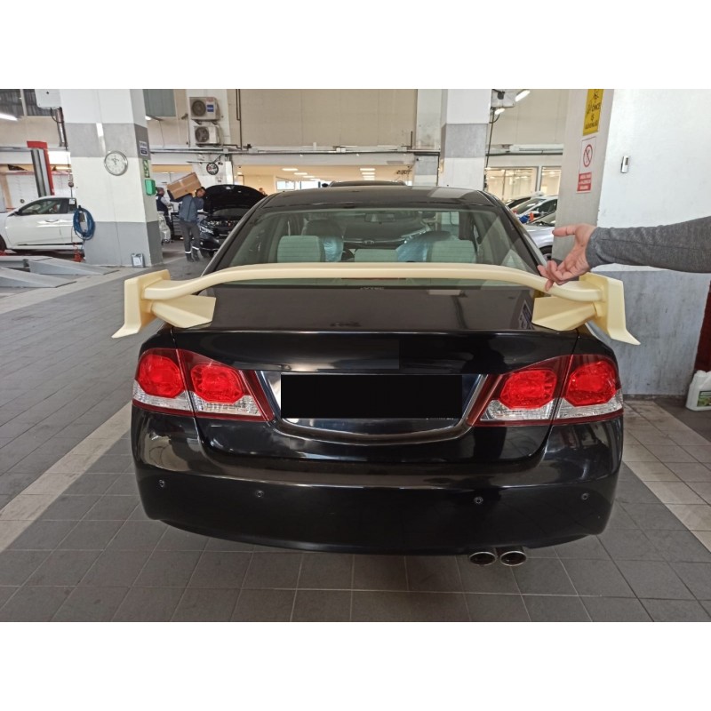 Cıvıc fd6 2006-2012 ıçın uyumlu typer spoıler (boyasız)