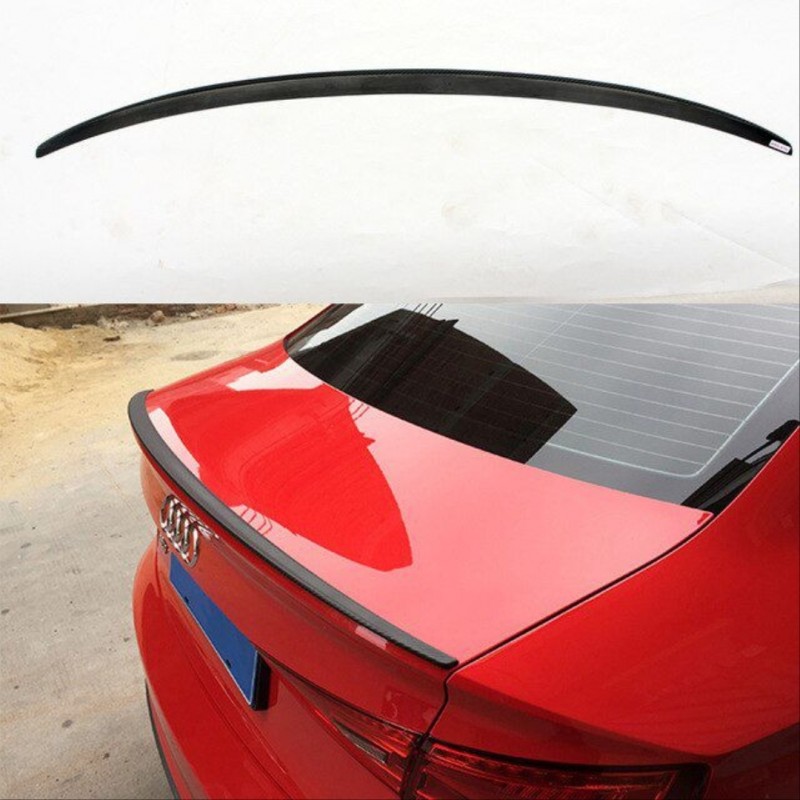 A3 sedan (2013-2019) ıçın uyumlu s3 spoıler - pıano black (parlak sıyah)