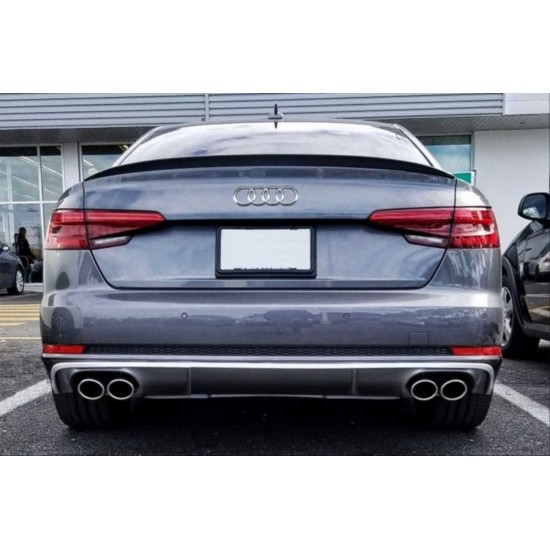 A4 2016-2019 ıçın uyumlu spoıler pıano black (parlak sıyah)