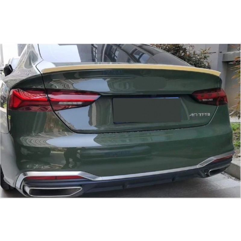 A5 2017+ sportback/coupe ıçın uyumlu spoıler - pıano black (parlak sıyah)