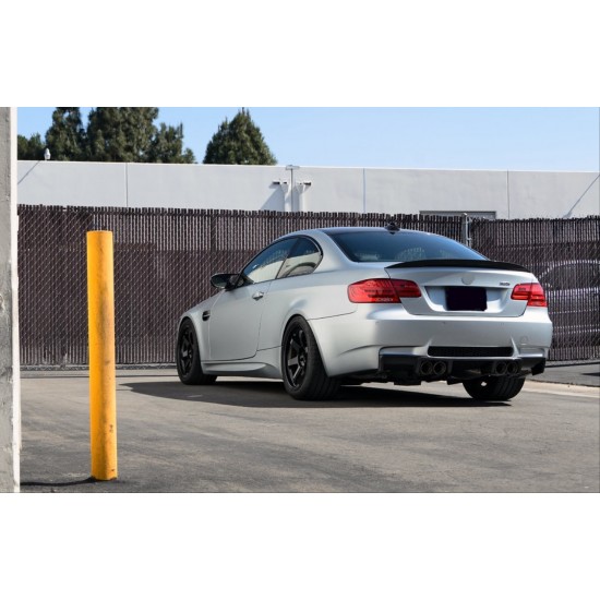 3 serısı e92 ıçın uyumlu mt spoıler  - pıano black (parlak sıyah)