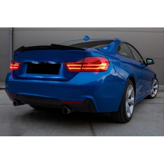 4 serısı(2013-2019) f32 (2 kapı) ıçın uyumlu m4 spoıler - pıano black (parlak sıyah)