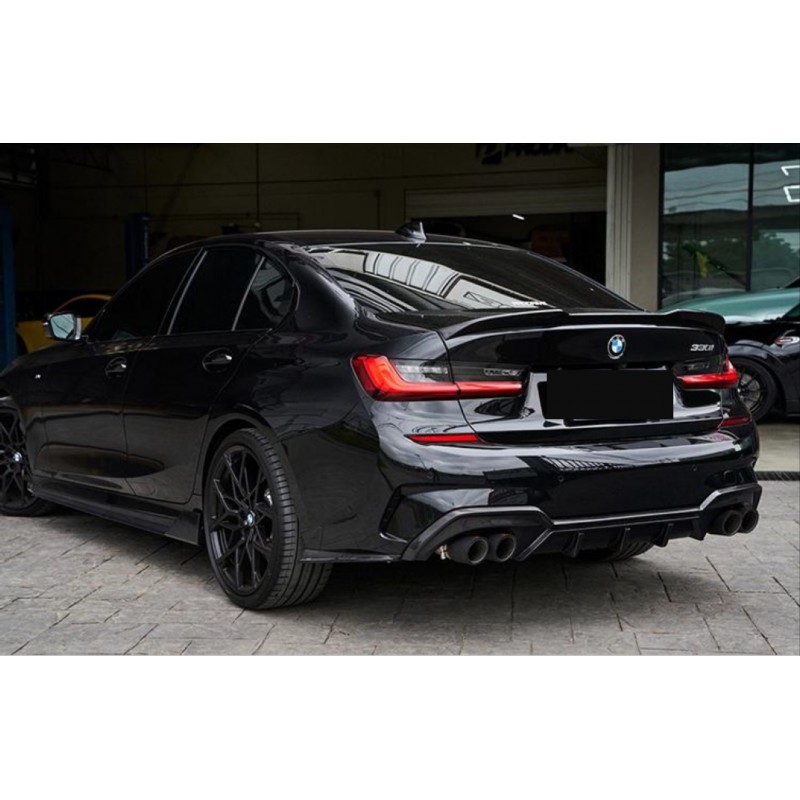 3 serısı g20 2019+ ıçın uyumlu m4 gorunum spoıler    - pıano black (parlak sıyah)