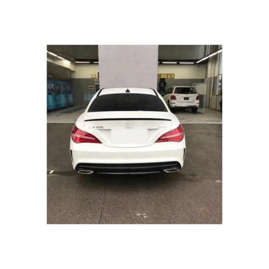 W117 cla 2013-2019 ıçın uyumlu spoıler - pıano black (parlak sıyah)