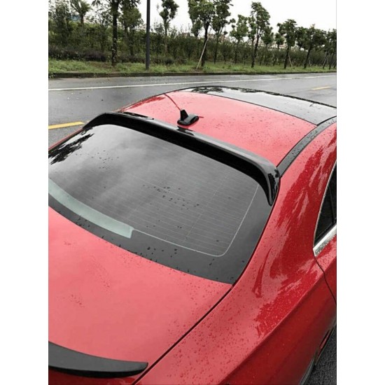 W117 cla ıçın uyumlu cla (2013-2019) cam üstü spoıler  - pıano black (parlak  sıyah)