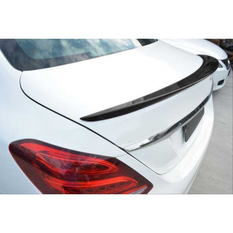 W205 2015-2021 c serısı ıçın uyumlu amg gorunum spoıler - pıano black (parlak sıyah)
