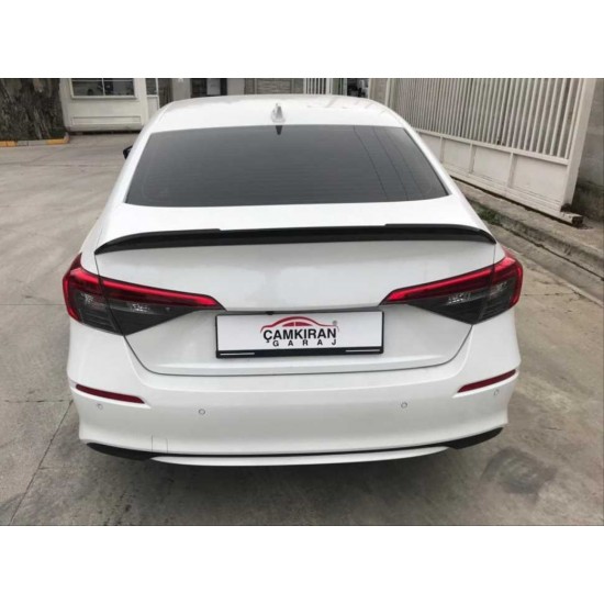 Cıvıc fe1 2022 ıçın uyumlu  aero spoıler - pıano black (parlak sıyah)