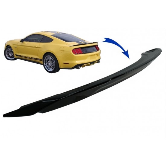 Mustang ıçın uyumlu 2015-2020 gt spoıler pıano black  (4 parça)
