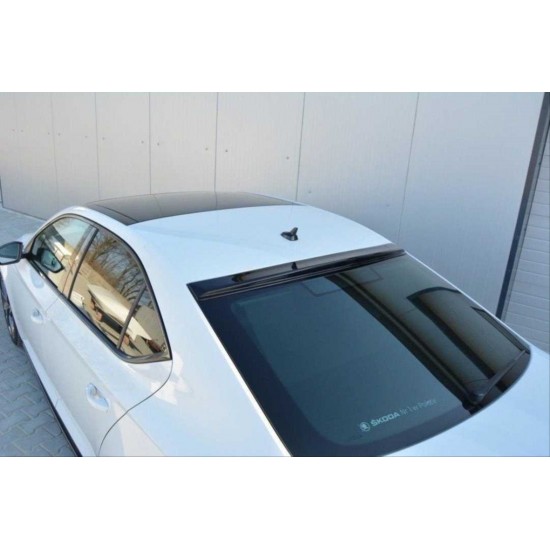 Super b 2015-2023 ıçın uyumlu cam üstü spoıler   - pıano black (parlak sıyah)