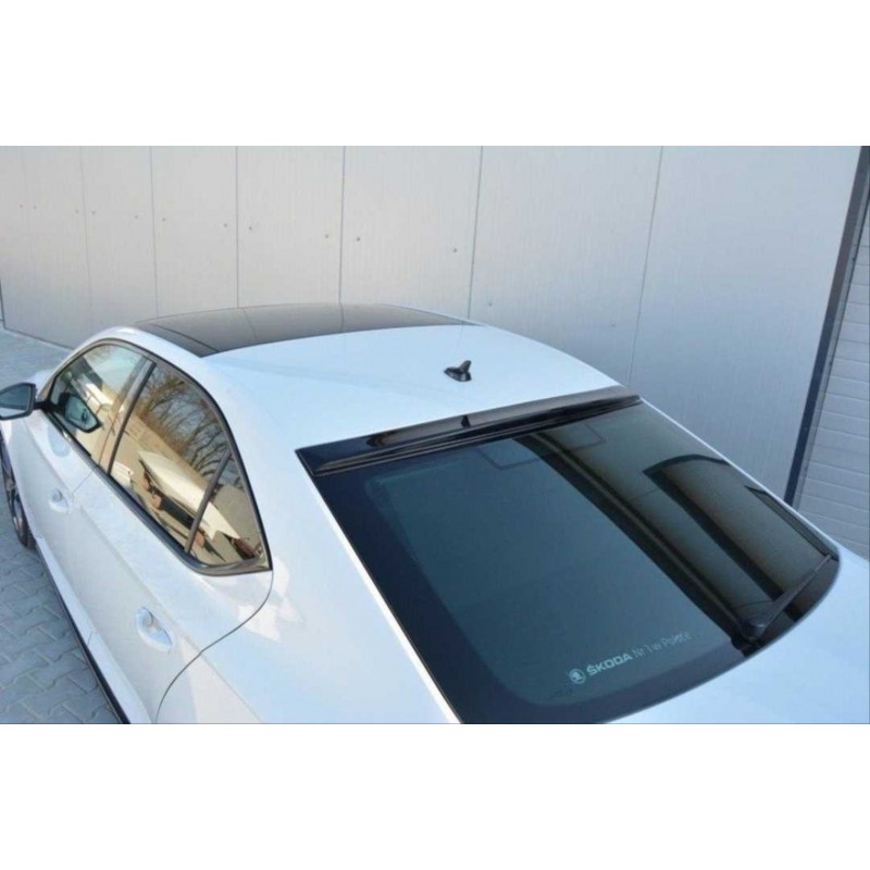 Super b 2015-2023 ıçın uyumlu cam üstü spoıler   - pıano black (parlak sıyah)