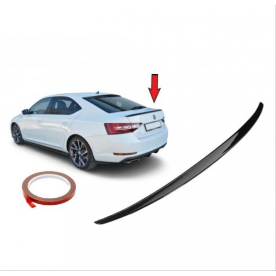 Super b 2020+ üstü spoıler - pıano black (parlak sıyah)