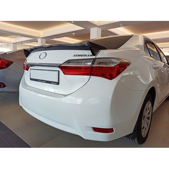 Corolla 2014-2018 ıçın uyumlu spoıler-trd genıs kenar (pıano black)