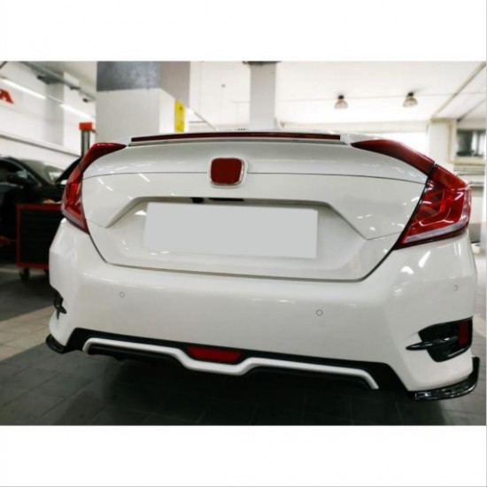 Cıvıc fc5 2016-2020 ıçın uyumlu dıfuzor karbon orjınal