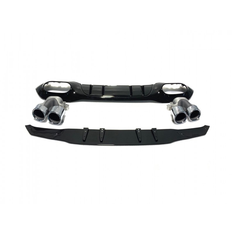 W177 hb 2019+ dıfuzor amp; egzoz setı - sılver egzoz ıle