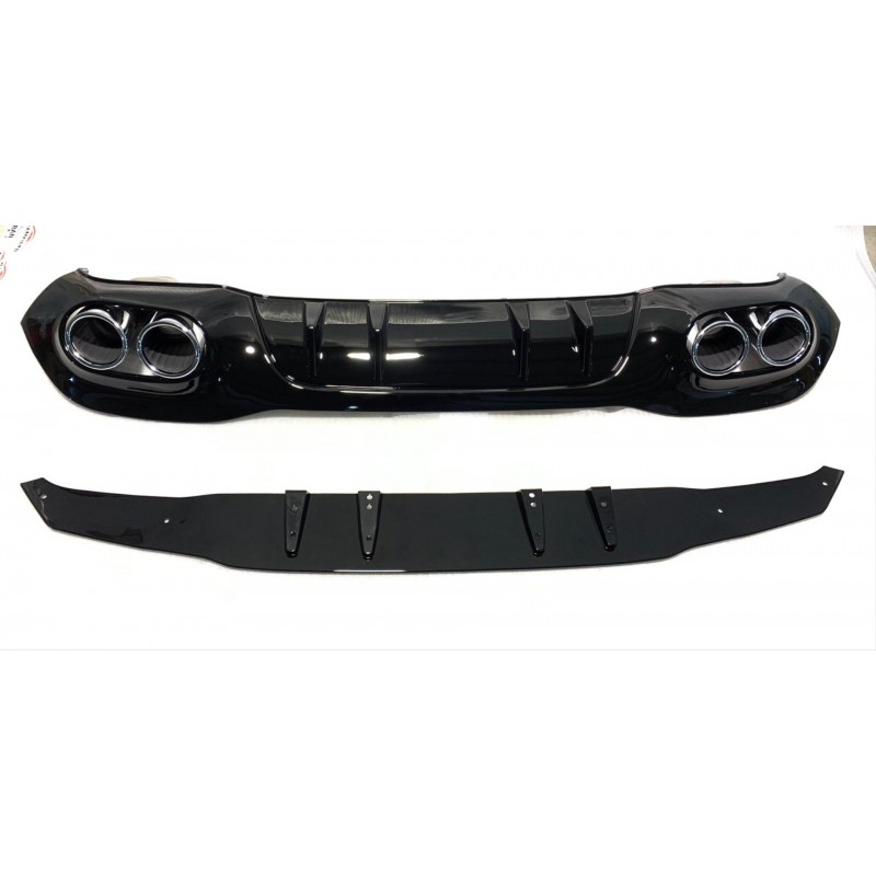 W177 hb 2019+ dıfuzor amp; egzoz setı - sılver egzoz ıle