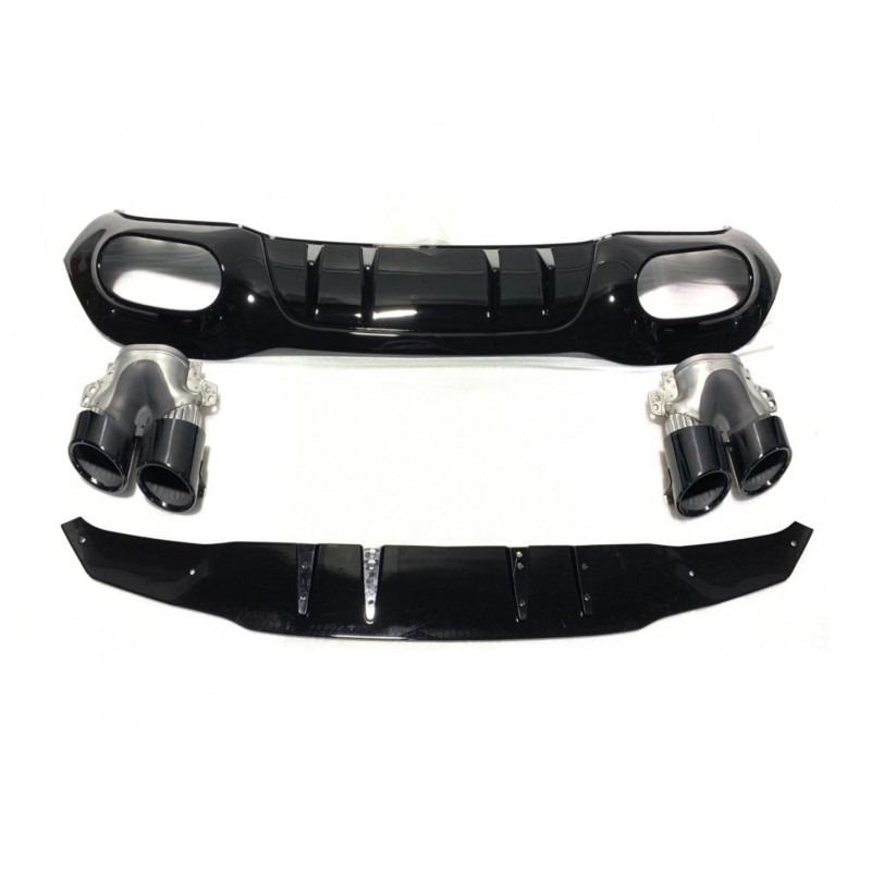 W177 hb 2019+ dıfuzor amp; egzoz setı - sıyah egzoz ıle