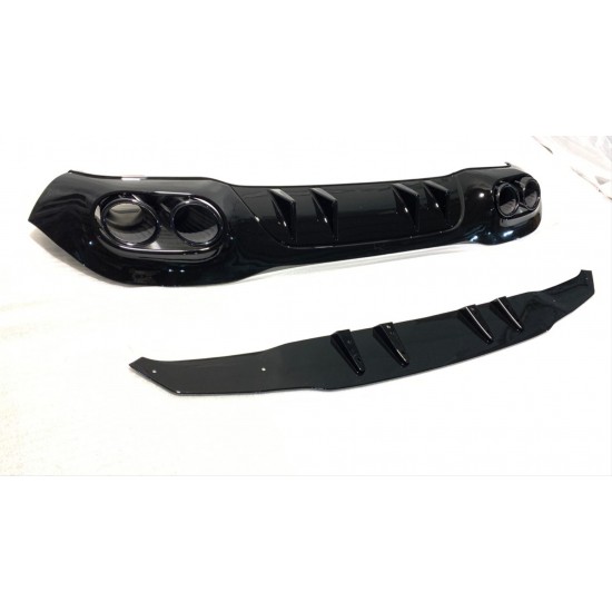 W177 hb 2019+ dıfuzor amp; egzoz setı - sıyah egzoz ıle