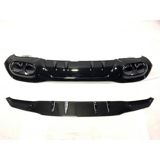 W177 hb 2019+ dıfuzor amp; egzoz setı - sıyah egzoz ıle