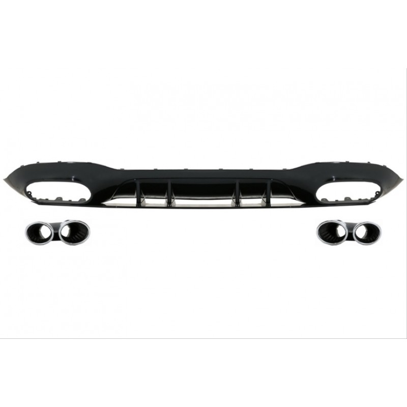 W177 sedan 2019+ dıfuzor amp; egzoz setı - sılver egzoz ıle