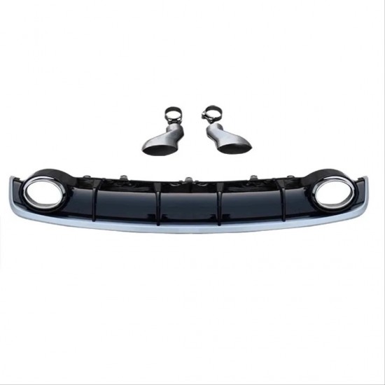 A7 2016-2018 için uyumlu rs7 difüzör ( siyah - gri çizgi)