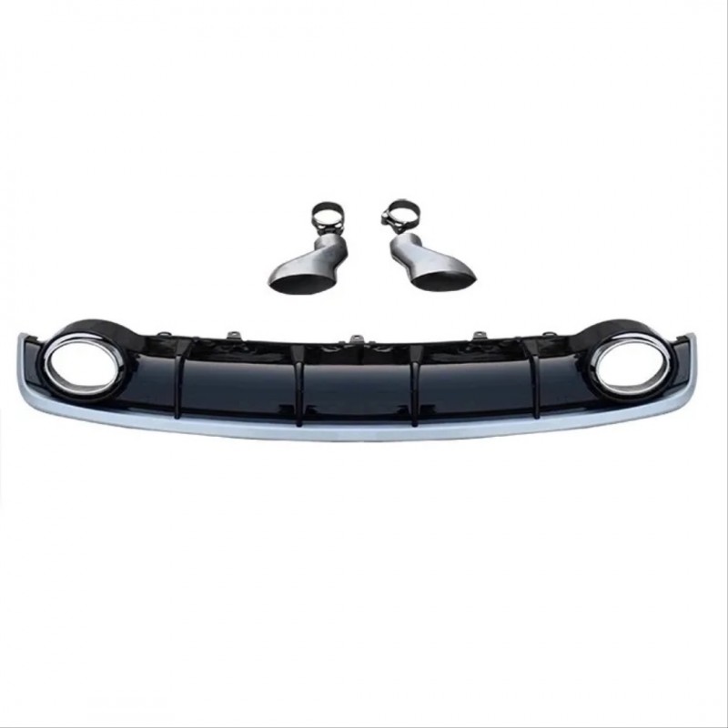 A7 2016-2018 için uyumlu rs7 difüzör ( siyah - gri çizgi)