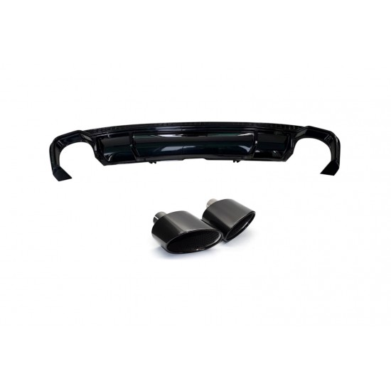 A5 2016-2019 ıçın uyumlu rs5 difüzör ve egzoz seti (s-lıne için)