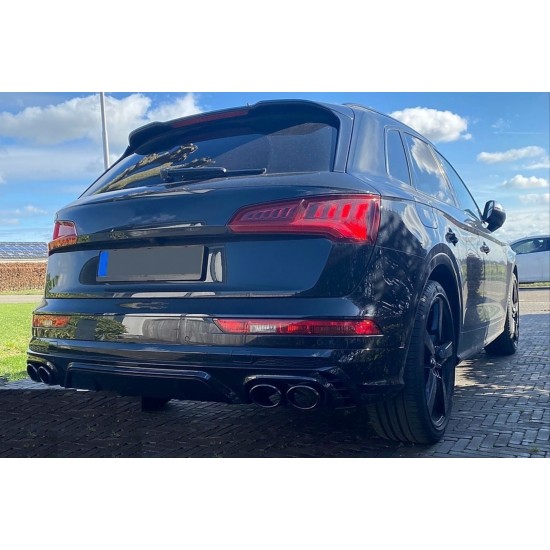 Q5 2018+ ıçın uyumlu sq5 difüzör amp; siyah egzoz seti (s lıne ve sq5 uyumlu)