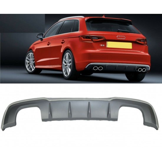 A3 2016-2020 hatchback ıçın uyumlu s3 dıfüzör egzoz setı (normal tampon)