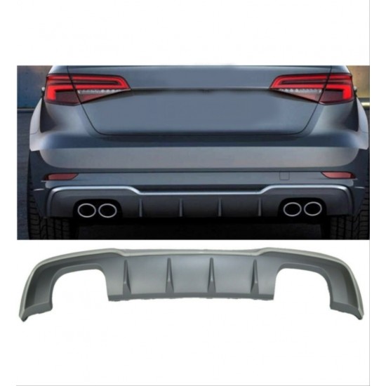 A3 2016-2020 hatchback ıçın uyumlu s3 dıfüzör egzoz setı (normal tampon)