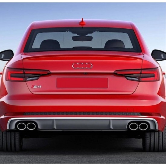 A4 2016-2019 ıçın uyumlu s4 gorunum dıfuzor ve egzoz setı (normal tampon için)