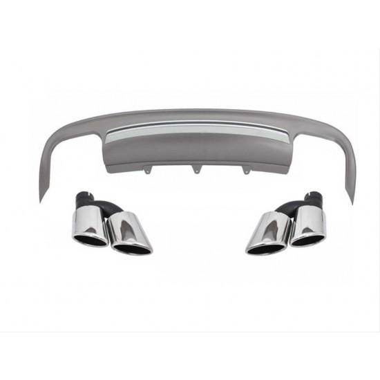 A5 2012-2016 4 kapı normal tampon ıçın uyumlu s5 gorunum dıfuzor amp; egzoz setı