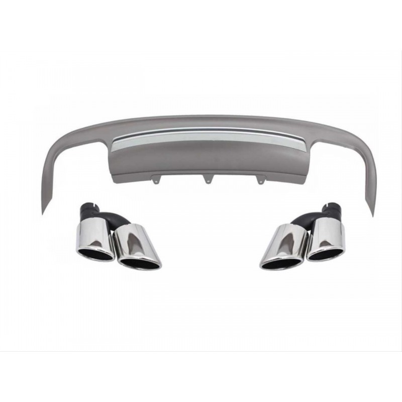 A5 2012-2016 4 kapı normal tampon ıçın uyumlu s5 gorunum dıfuzor amp; egzoz setı