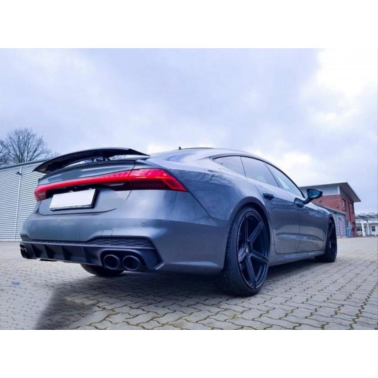 A7 2018-2021 ıçın uyumlu s7 gorunum  dıfuzor ve egzoz setı (s-lıne donanım ıçın)