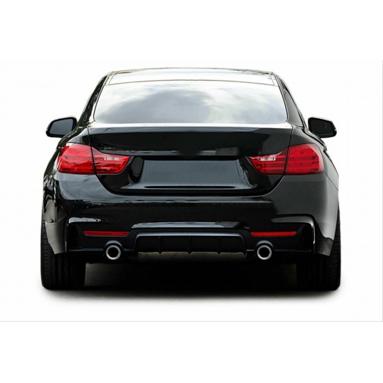 4 serısı f32-f36 2014-2020 uyumlu m dıfuzor cıft cıkıs ınce pıano black