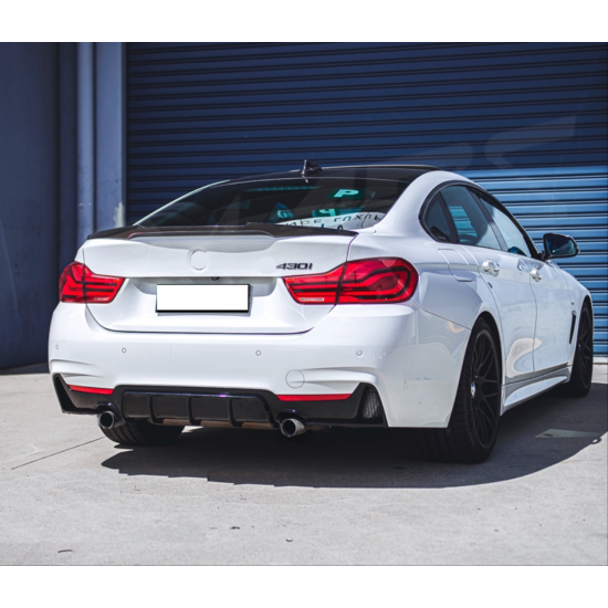 4 serısı f32-f36 2014-2020 uyumlu m dıfuzor cıft cıkıs ınce pıano black